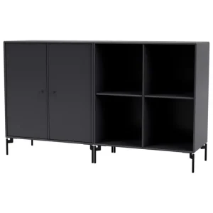 Montana Furniture Pair sideboard, svarta ben - 04 Antracit