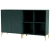 Montana Furniture Pair sideboard, mässingsben - 163 Svart jade