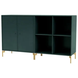 Montana Furniture Pair sideboard, mässingsben - 163 Svart jade