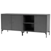 Montana Furniture Save lågt sideboard, svarta ben - 04 Antracite