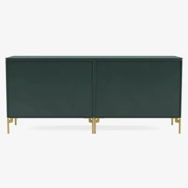 Montana Furniture Save låg sideboard, mässingsben - 163 Svart jade