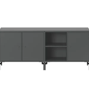 Montana Furniture Save lågt sideboard, svarta ben - 04 Antracite