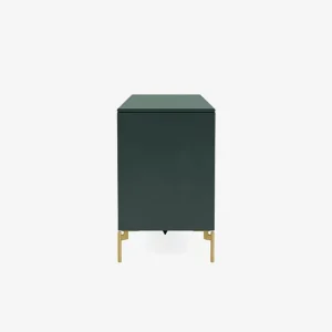 Montana Furniture Save låg sideboard, mässingsben - 163 Svart jade