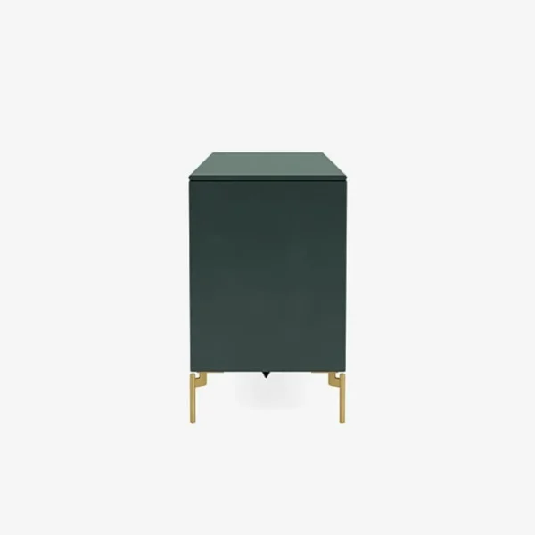 Montana Furniture Save låg sideboard, mässingsben - 163 Svart jade