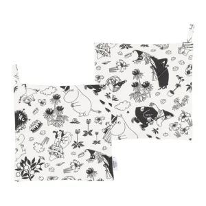 Moomin Arabia Mumin grytlappsset, 2 delar, off-white