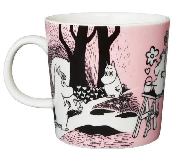 Moomin Arabia Muminmugg, Kärlek, rosa