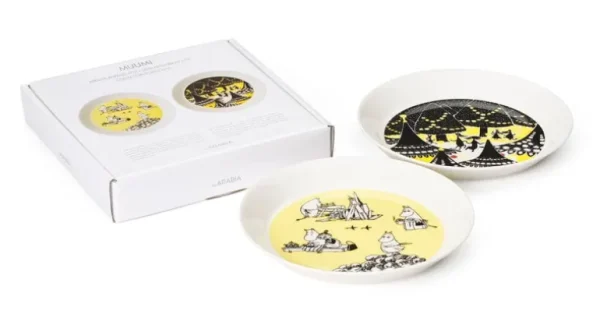 Moomin Arabia Mumintrollen tallriksset, Yellow & Hurray!