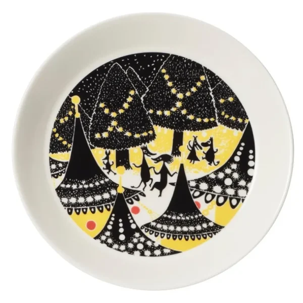 Moomin Arabia Mumintrollen tallriksset, Yellow & Hurray!