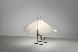 Motarasu Cho bordslampa, vit - svart