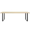 Muuto 70/70 bord, 255 x 108 cm, massiv ek - svart