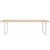 Muuto 70/70 bord, 255 x 108 cm, massiv ek - vitt