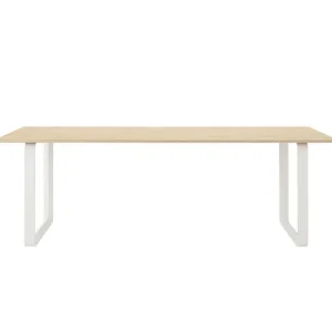 Muuto 70/70 bord, 225 x 90 cm, massiv ek - vitt