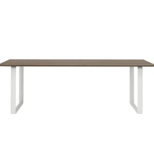 Muuto 70/70 bord, 225 x 90 cm, massiv rökt ek - vit