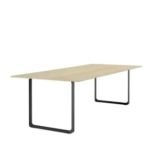 Muuto 70/70 bord, 255 x 108 cm, massiv ek - svart