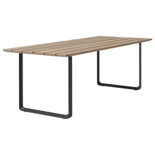 Muuto 70/70 Outdoor bord, 225 x 90 cm, Sapele-mahogny - antracitsvart