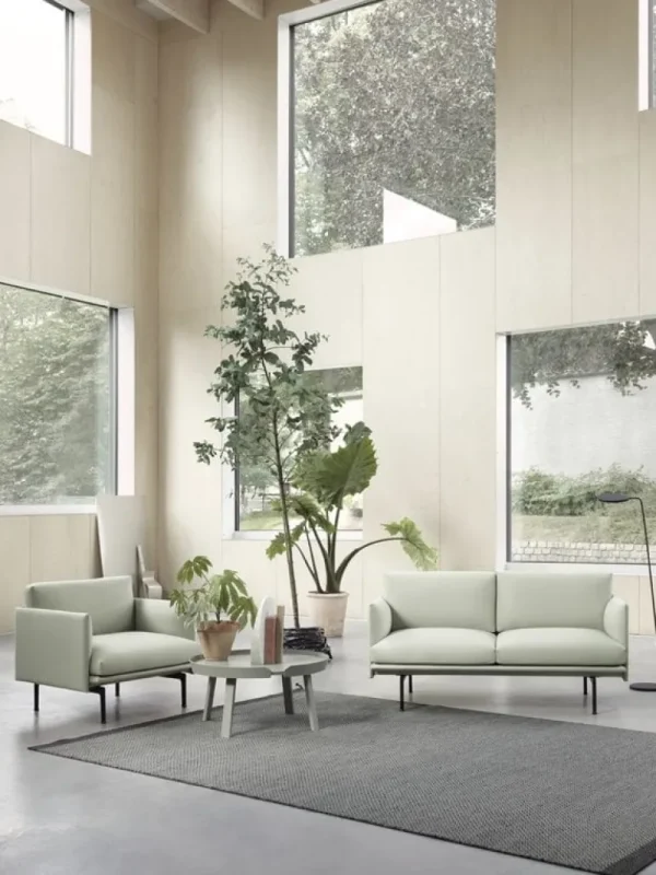 Muuto Around soffbord, stort, dusty green