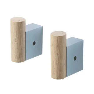 Muuto Attach klädkrok, 2 st, pale blue - ek