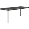 Muuto Base bord 190 x 85 cm, linoleum med plywoodkanter, svart