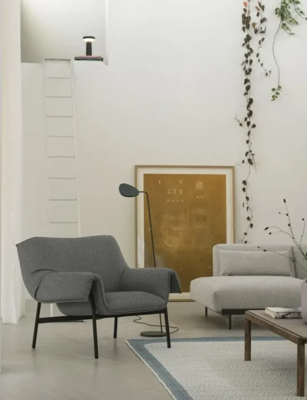 Muuto Couple soffbord, 120 x 84 cm, slät-vågformad, taupe-mörkoljad ek