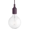 Muuto E27 LED-pendellampa, vinröd, utan skärm