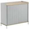 Muuto Enfold sideboard, 100 cm, hög, ek - grå