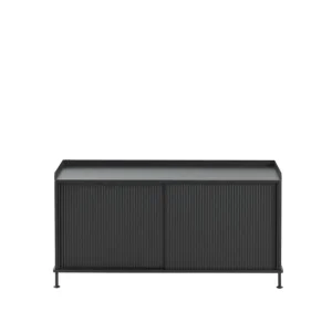 Muuto Enfold sideboard, 124 cm, låg, svart