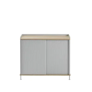 Muuto Enfold sideboard, 100 cm, hög, ek - grå