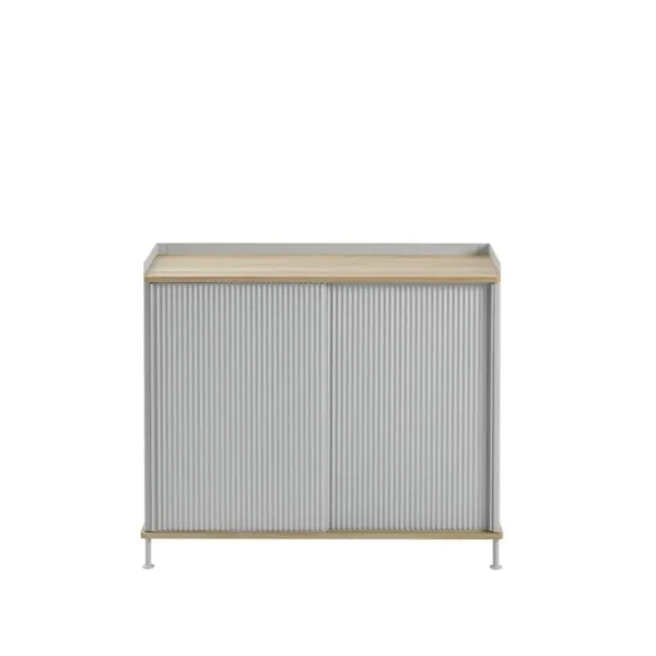 Muuto Enfold sideboard, 100 cm, hög, ek - grå