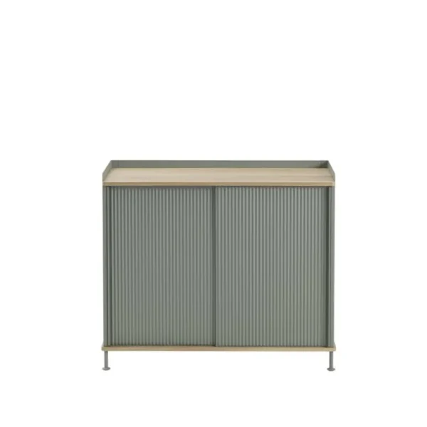 Muuto Enfold sideboard, 100 cm, hög, ek - dusty green