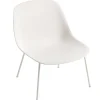 Muuto Fiber loungestol, rörram, vit