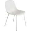 Muuto Fiber stol, rörram, vit