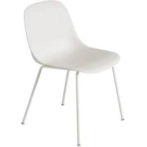 Muuto Fiber stol, rörram, vit