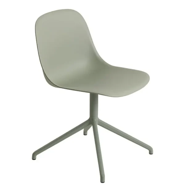 Muuto Fiber stol, snurrfunktion, dammgrön