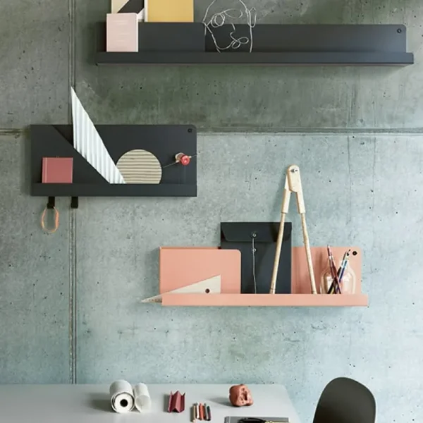 Muuto Folded hylla, grå, stor