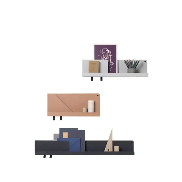 Muuto Folded hylla, svart, stor