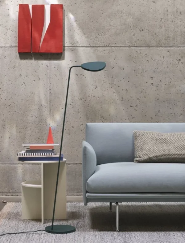 Muuto Leaf golvlampa, mörkgrön