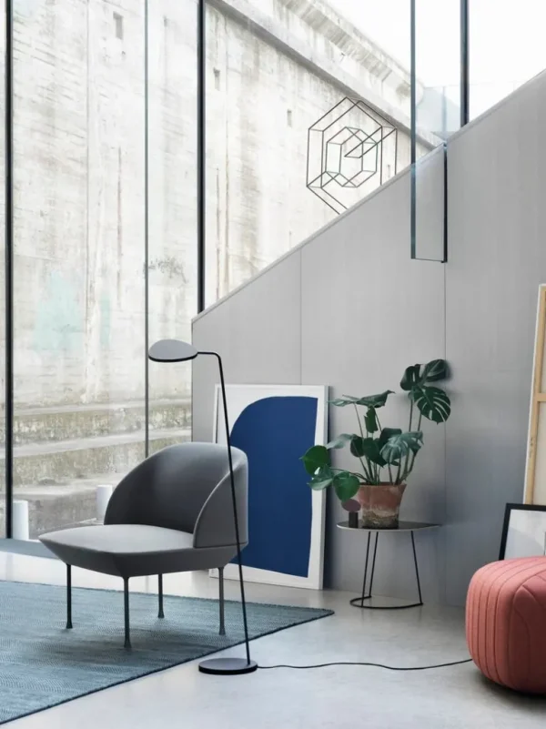 Muuto Leaf golvlampa, svart