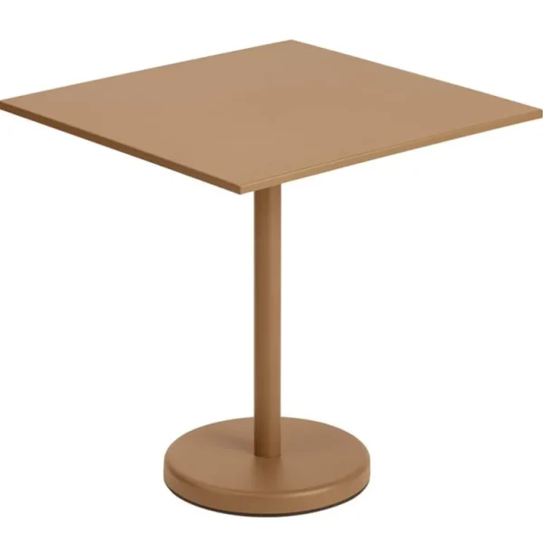 Muuto Linear Steel Café-bord 70 x 70 cm, burnt orange