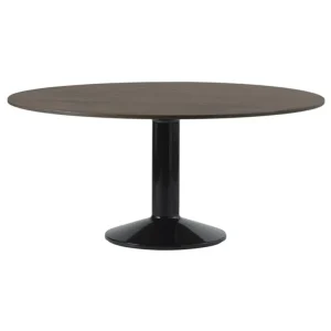 Muuto Midst bord, 160 cm, mörkoljad ek - svart