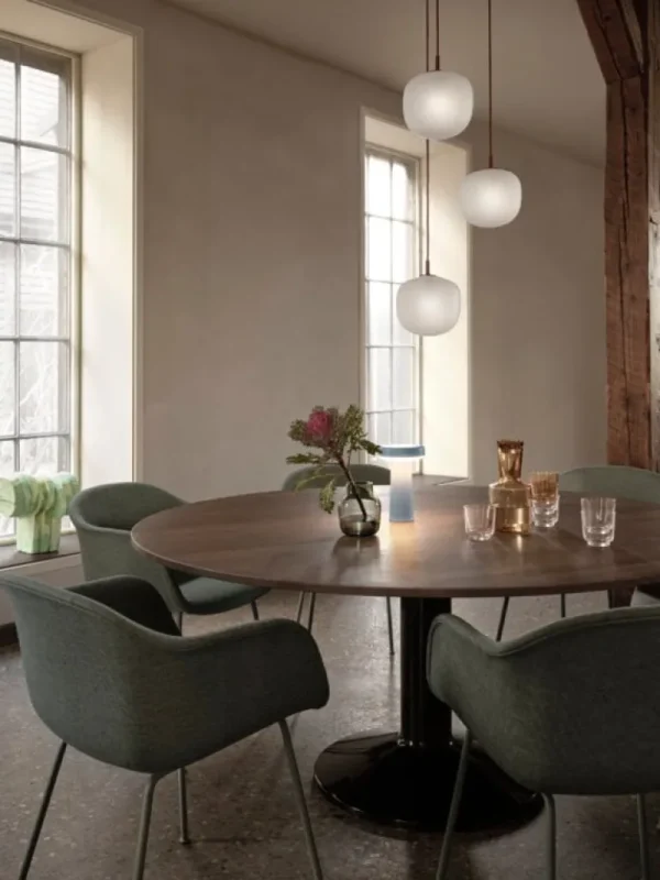 Muuto Midst bord, 160 cm, mörkoljad ek - svart