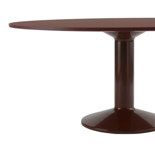 Muuto Midst bord, 120 cm, mörkröd linoleum - mörkröd