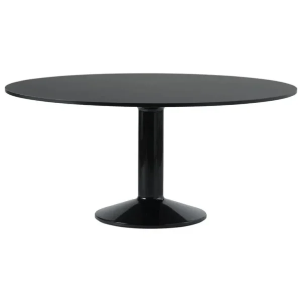 Muuto Midst bord, 160 cm, svart linoleum - svart