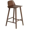 Muuto Nerd barstol, 65 cm, mörkbrun bets