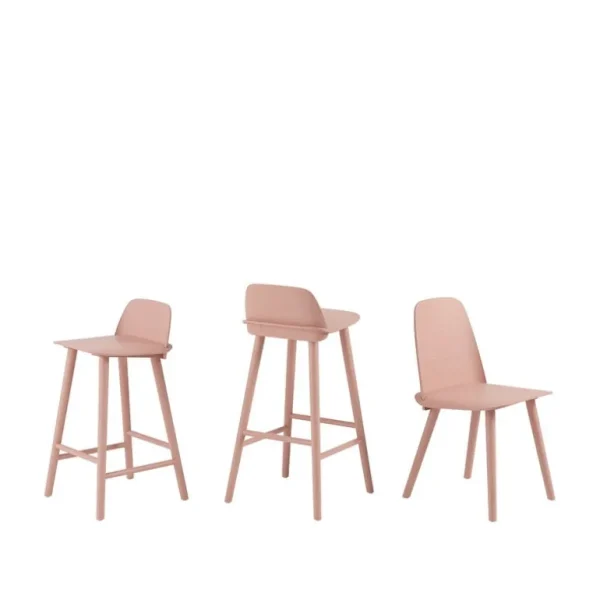 Muuto Nerd barstol, 75 cm, tan rose