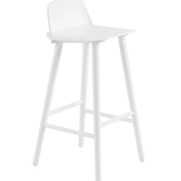 Muuto Nerd barstol, 75 cm, vit