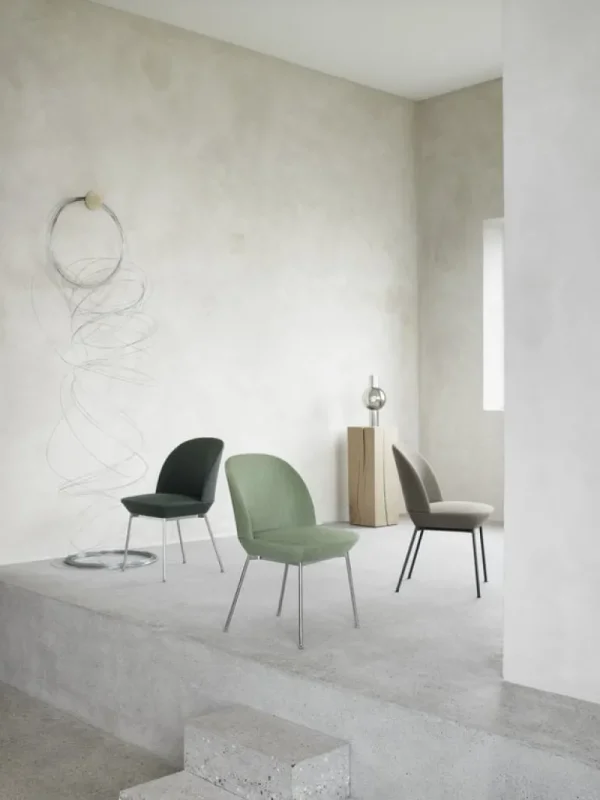 Muuto Oslo stol, Weave 990 - krom