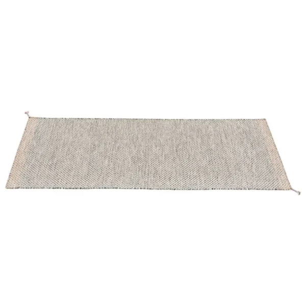 Muuto Ply-matta, återvunnen polyester, 80 x 200 cm, svart - vit