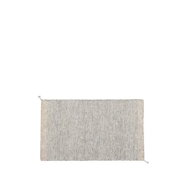 Muuto Ply-matta, återvunnen polyester, 85 x 140 cm, svart - vit