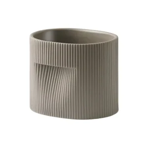 Muuto Ridge blomkruka, h 15 cm, taupe