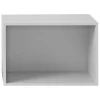 Muuto Stacked hyllmodul med bakstycke, stor, ljusgrå